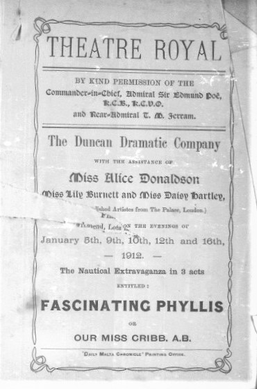 1912 Theatre Royal poster